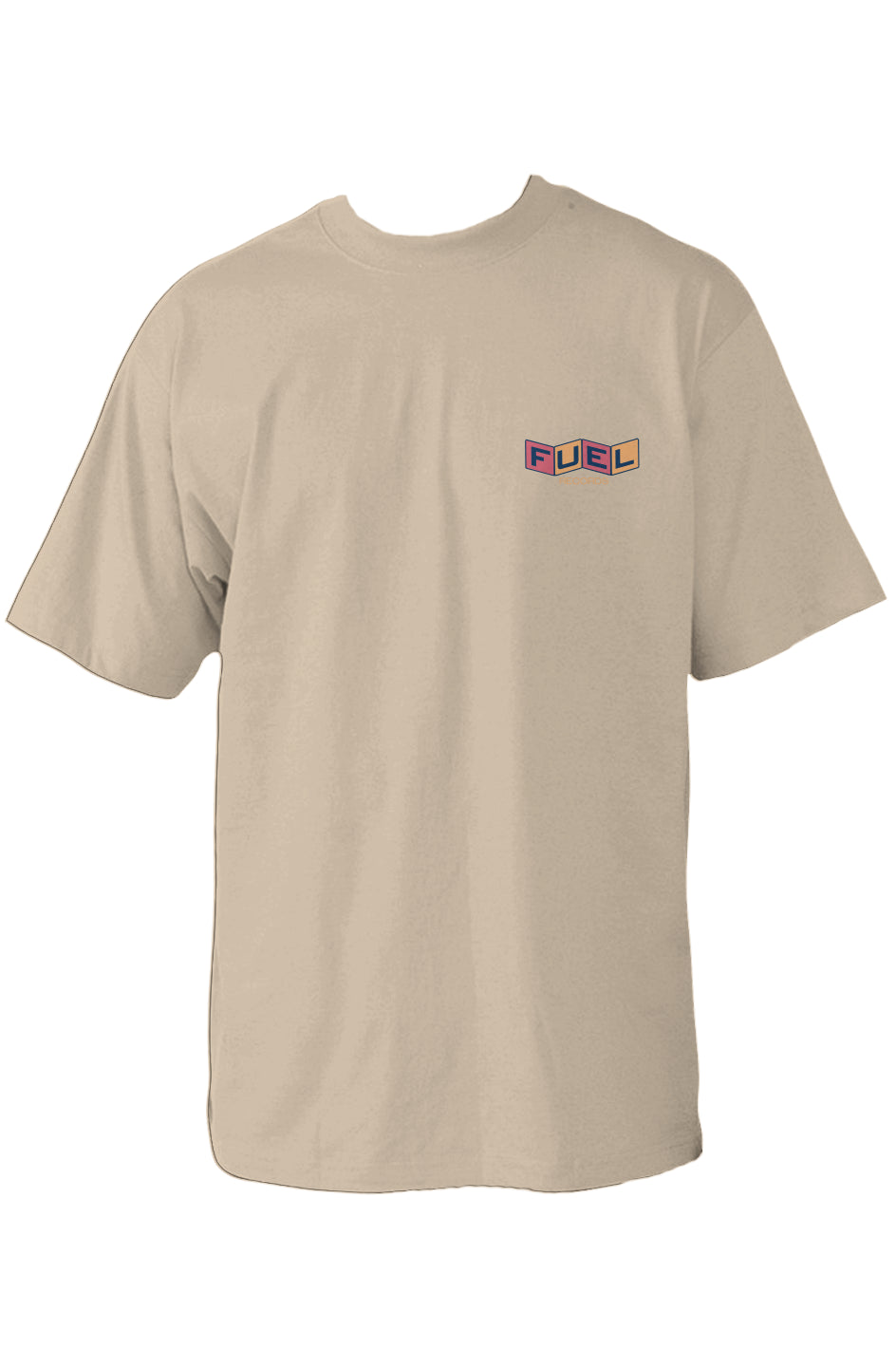 Fuel Records | Oversized Heavyweight T Shirt | Embroidered Front
