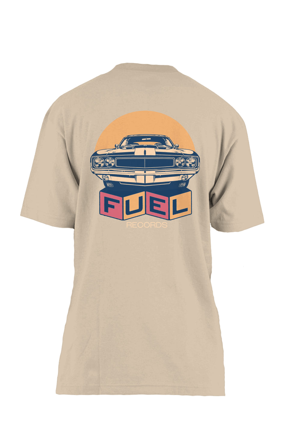 Fuel Records | Oversized Heavyweight T Shirt | Embroidered Front