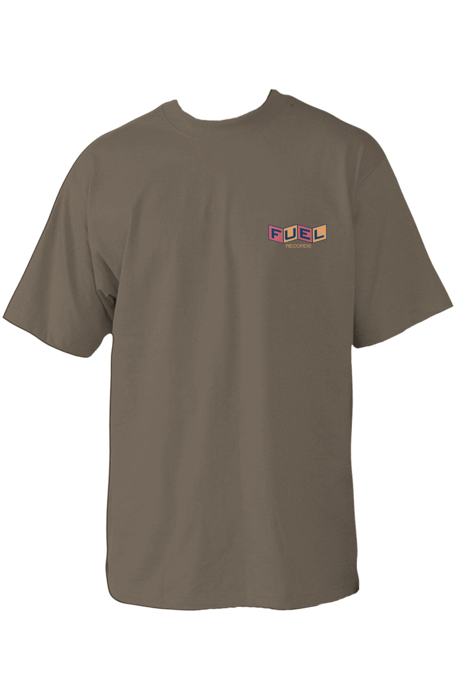 Fuel Records | Oversized Heavyweight T Shirt | Embroidered Front