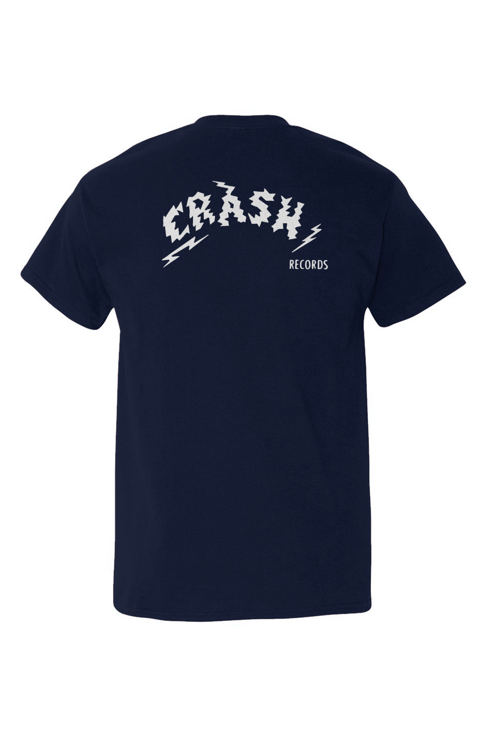 Crash Records | Heavy Embroidered Pocket Tee - Back Print