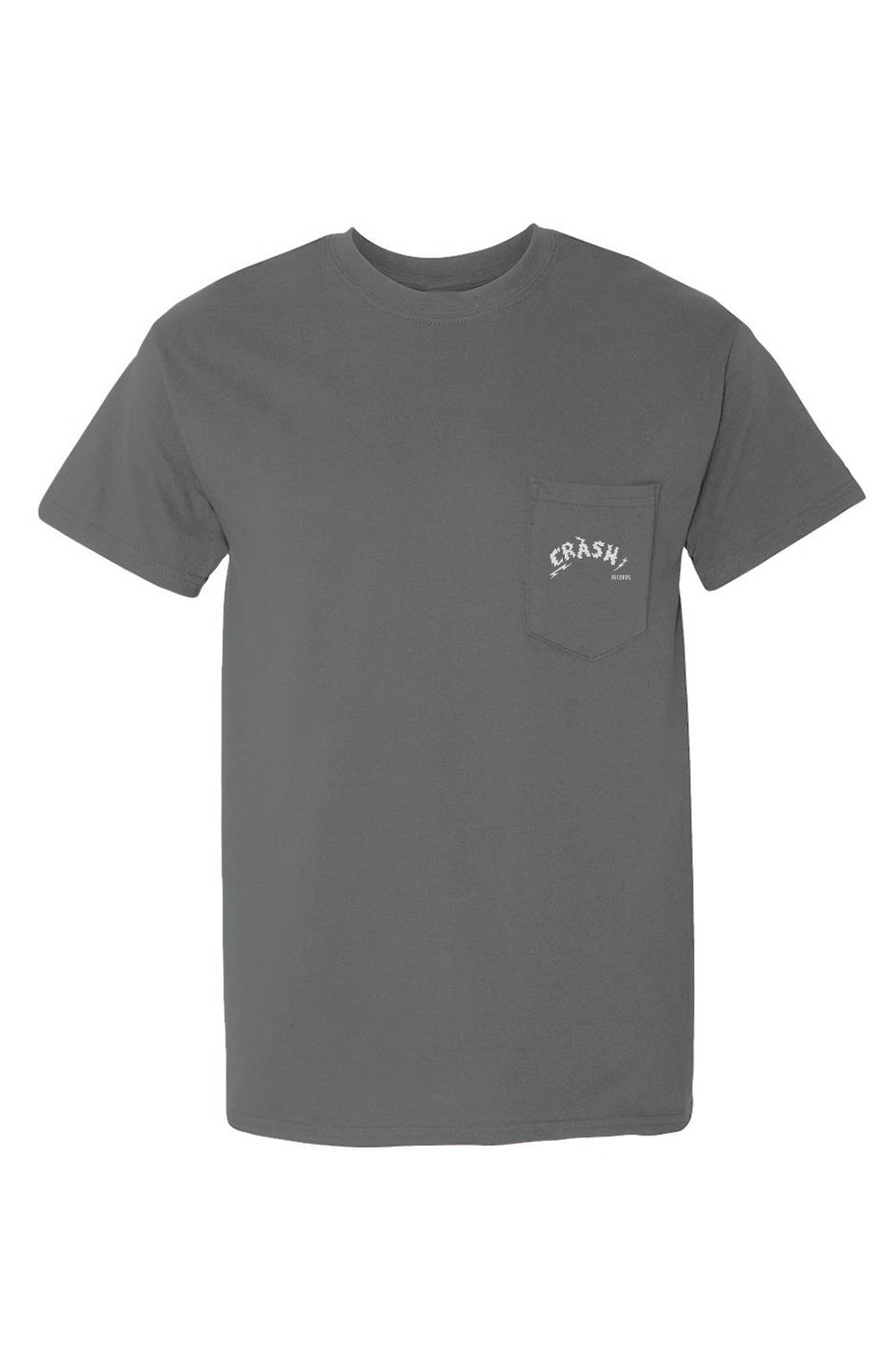 Crash Records | Heavy Embroidered Pocket Tee - Back Print