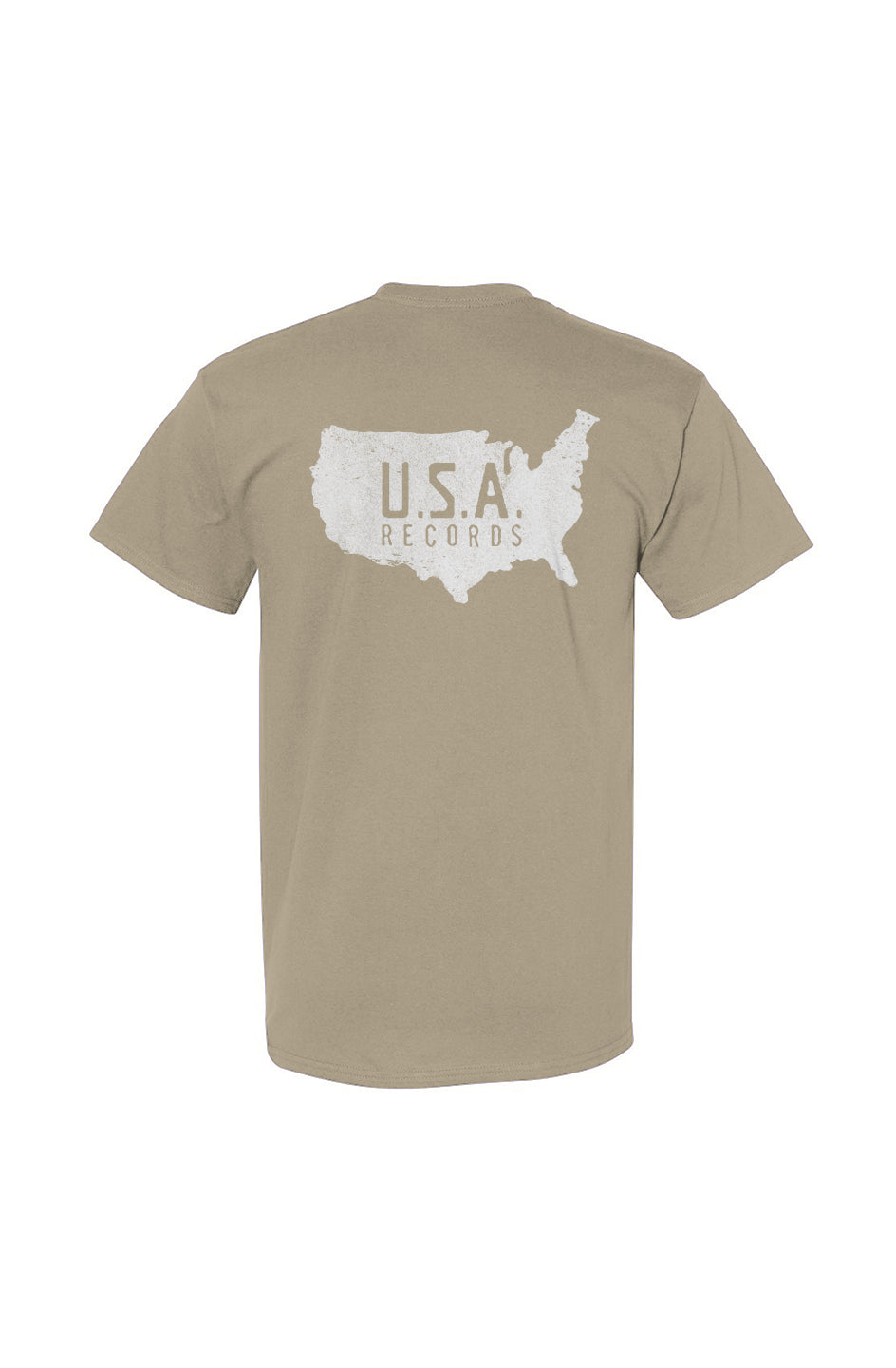 USA Records Logo | Classic Tee | Front and Back Print
