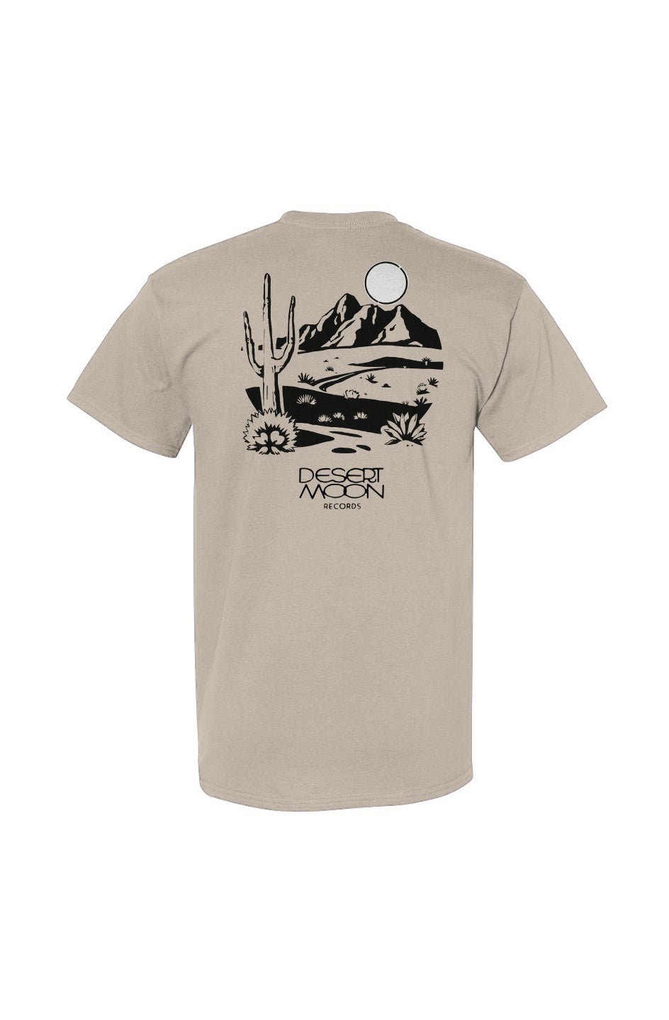 Desert Moon Records | Classic Tee | Front and Back | BW Design