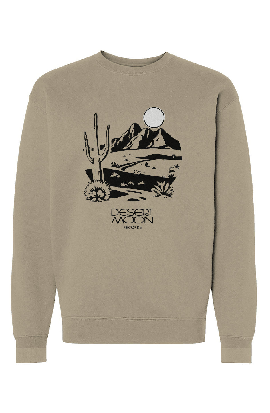 Desert Moon Mono Chrome | Heavyweight Crewneck Sweatshirt