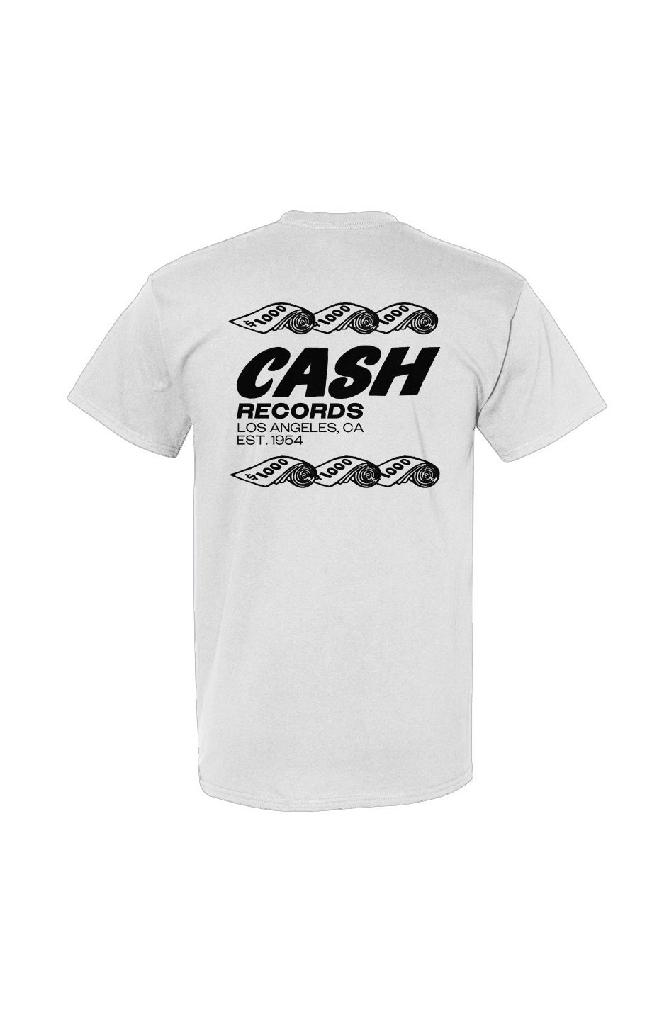 Cash Records Logo | Classic Tee | Front and Back