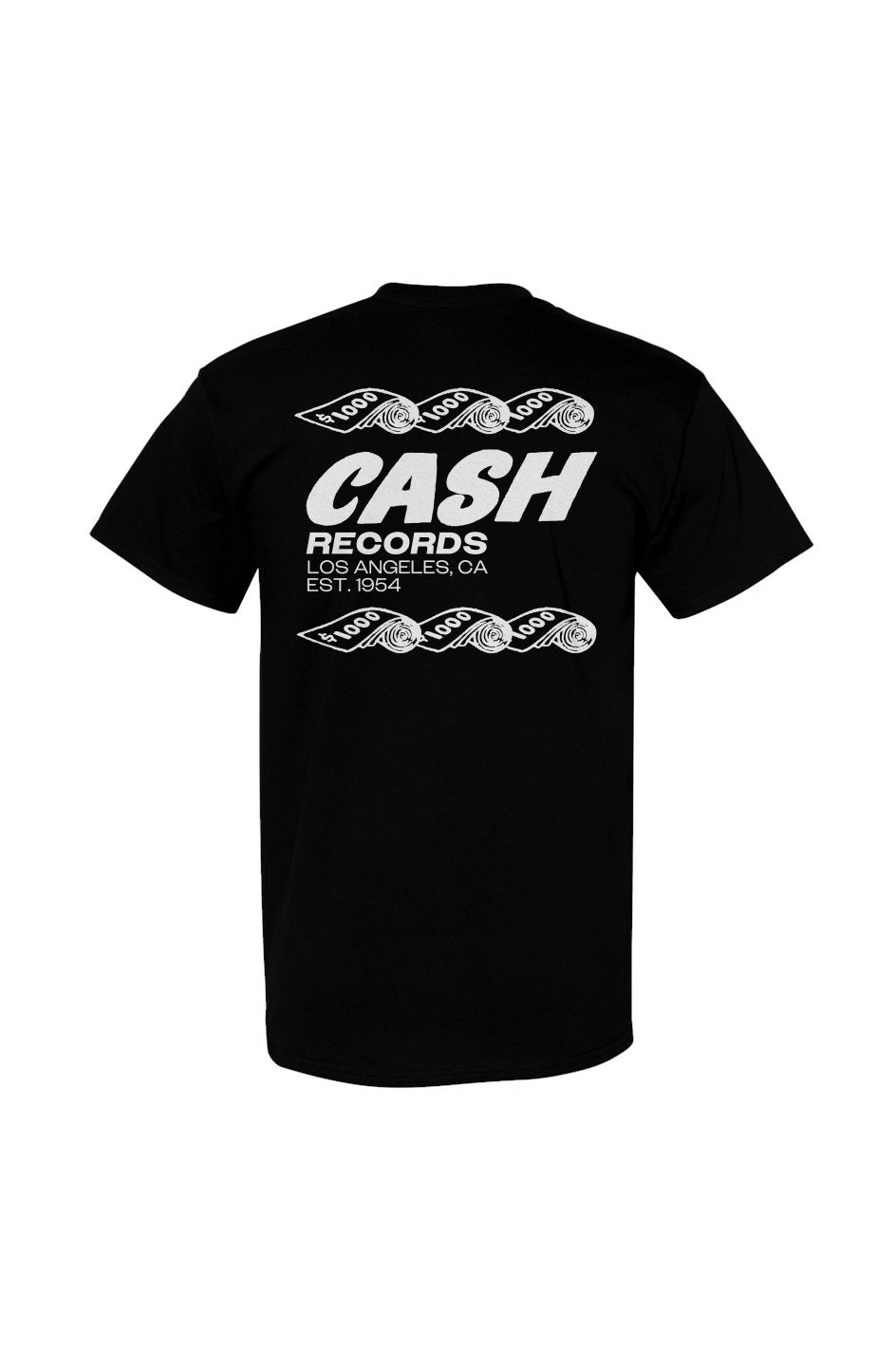Cash Records Logo | Classic Tee | Front and Back