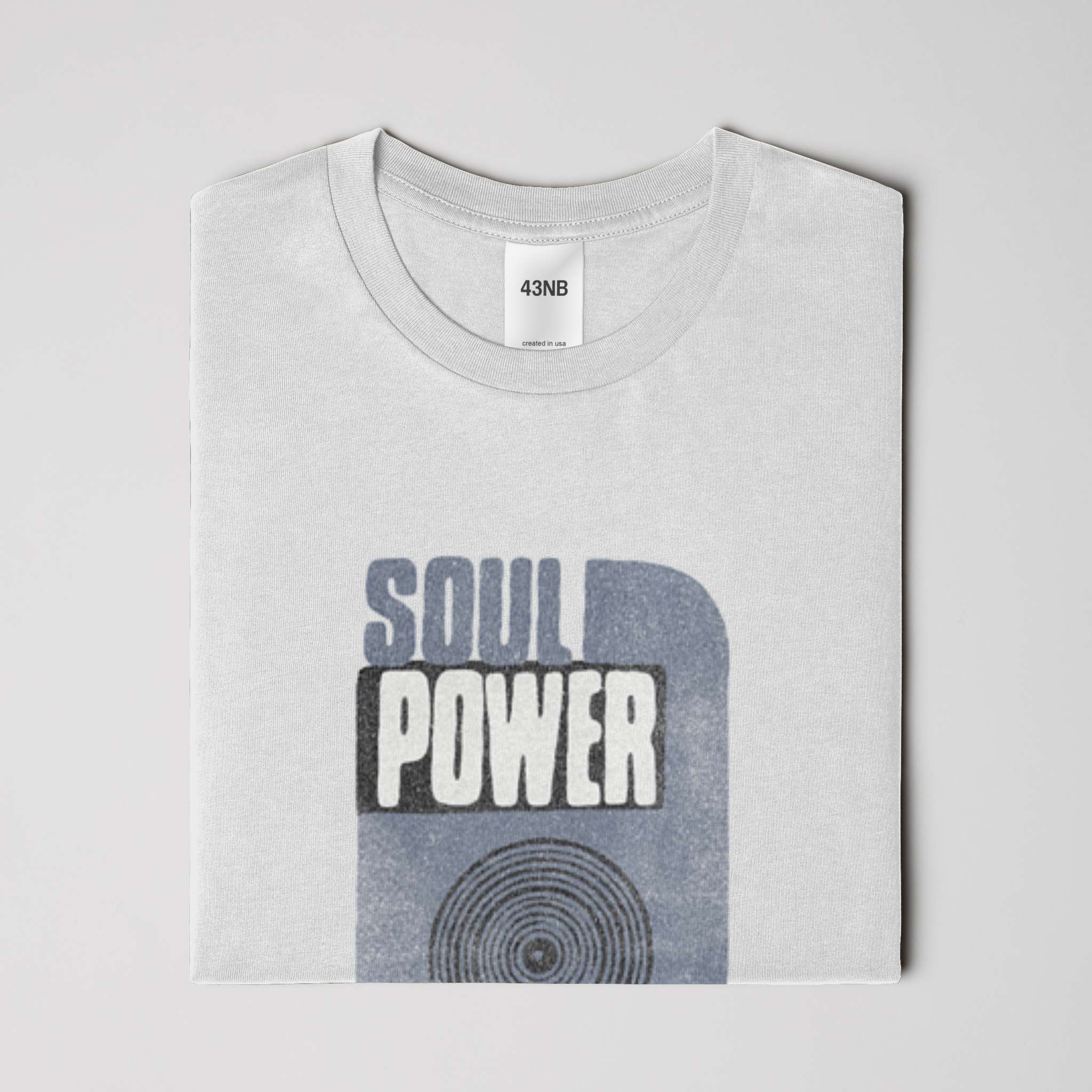 Soul Power Records Vintage Distressed Luxury HEAVY FADED TEE