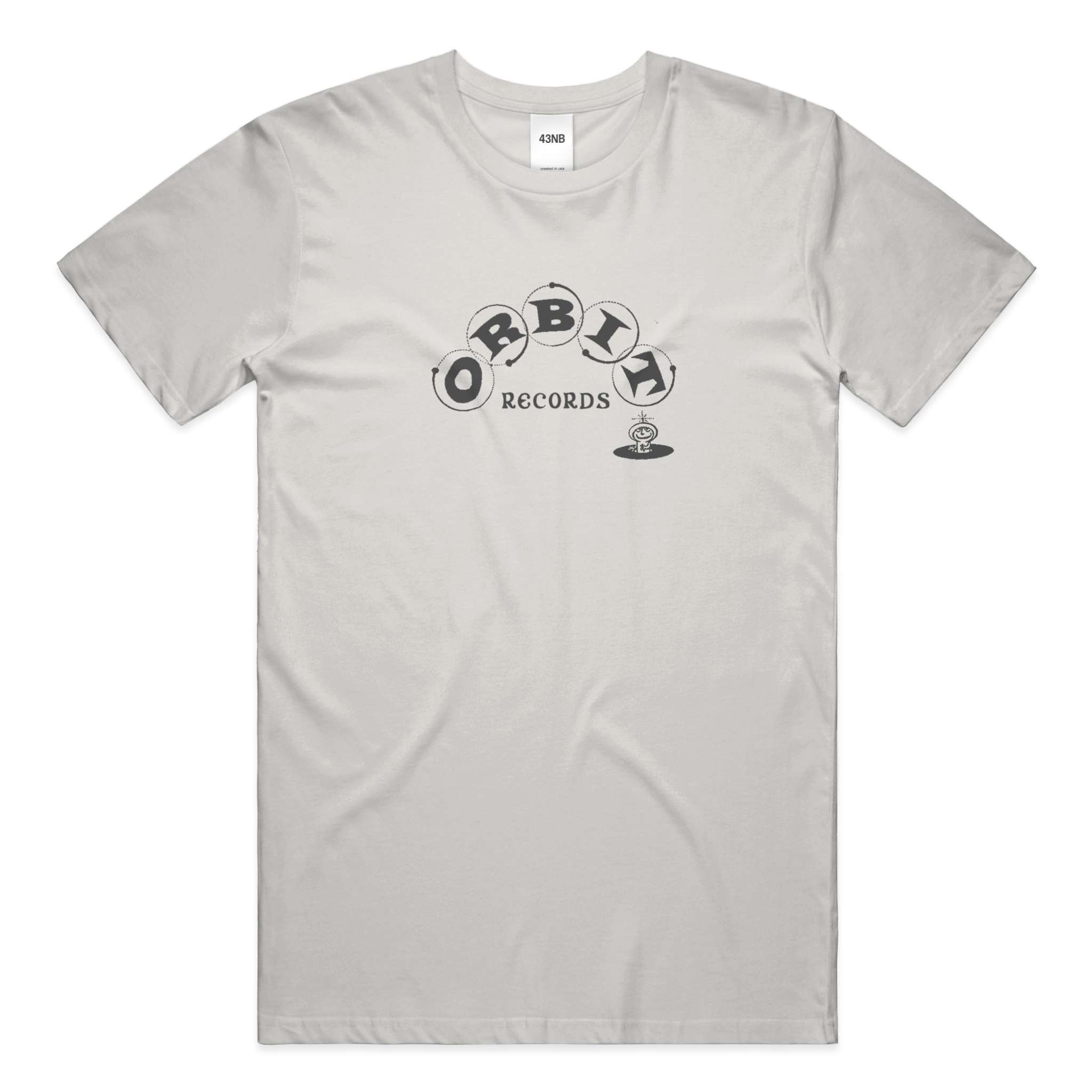 Orbit Records XL Embroidered Vintage Distressed Luxury HEAVY FADED TEE