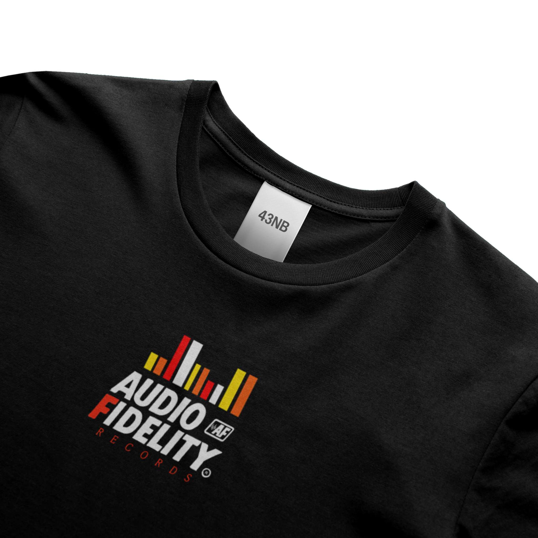 Audio Fidelity Records XL Embroidered Color Logo Luxury HEAVY TEE