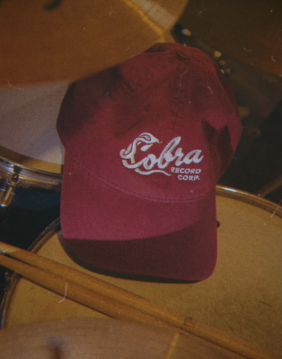 Cobra Records Garment washed baseball cap