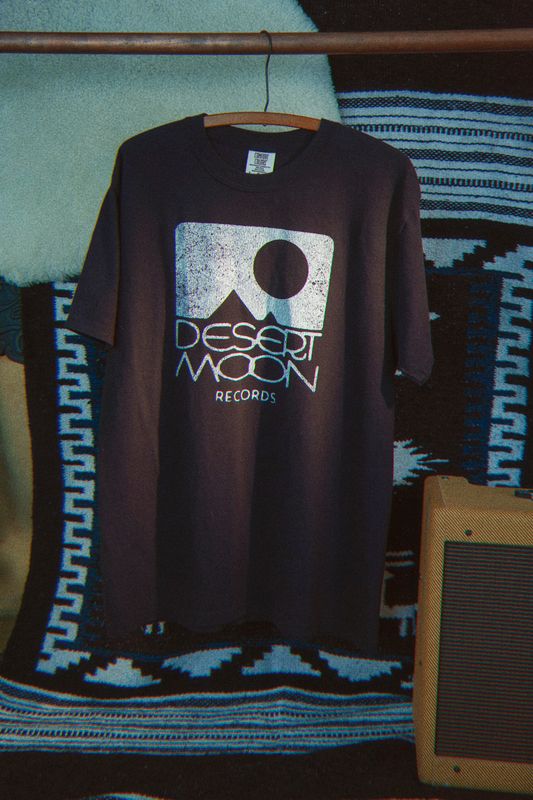 Desert Moon Records Distressed Unisex garment-dyed heavyweight t-shirt