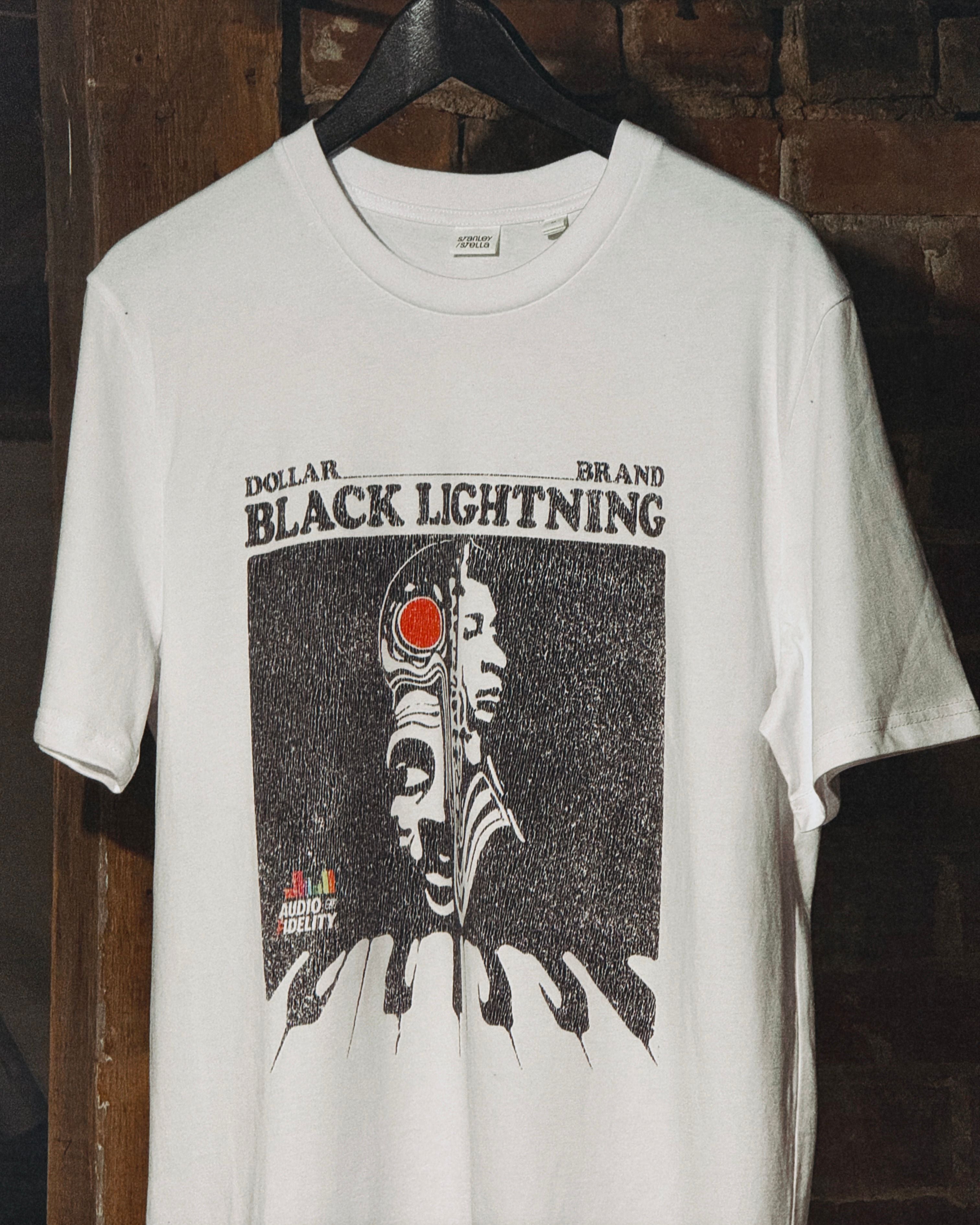 Dollar Brand - Black Lightning organic ribbed neck t-shirt