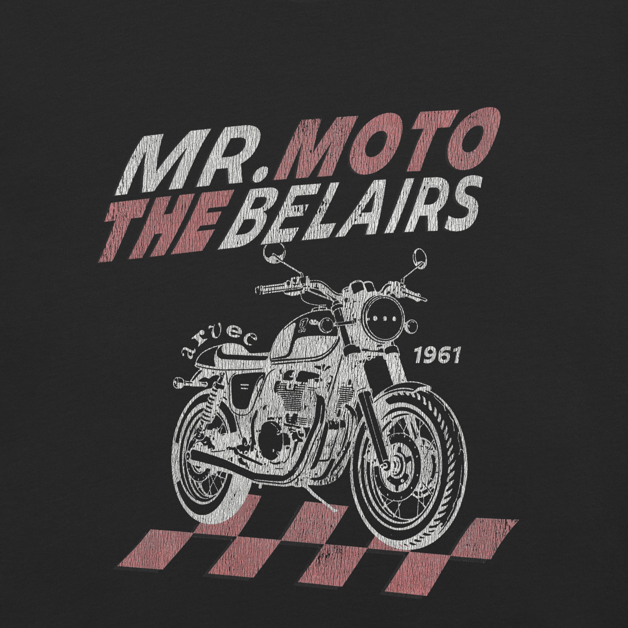 The Belairs - Mr Moto | Heavy Tee | Dark | Front and Back Print