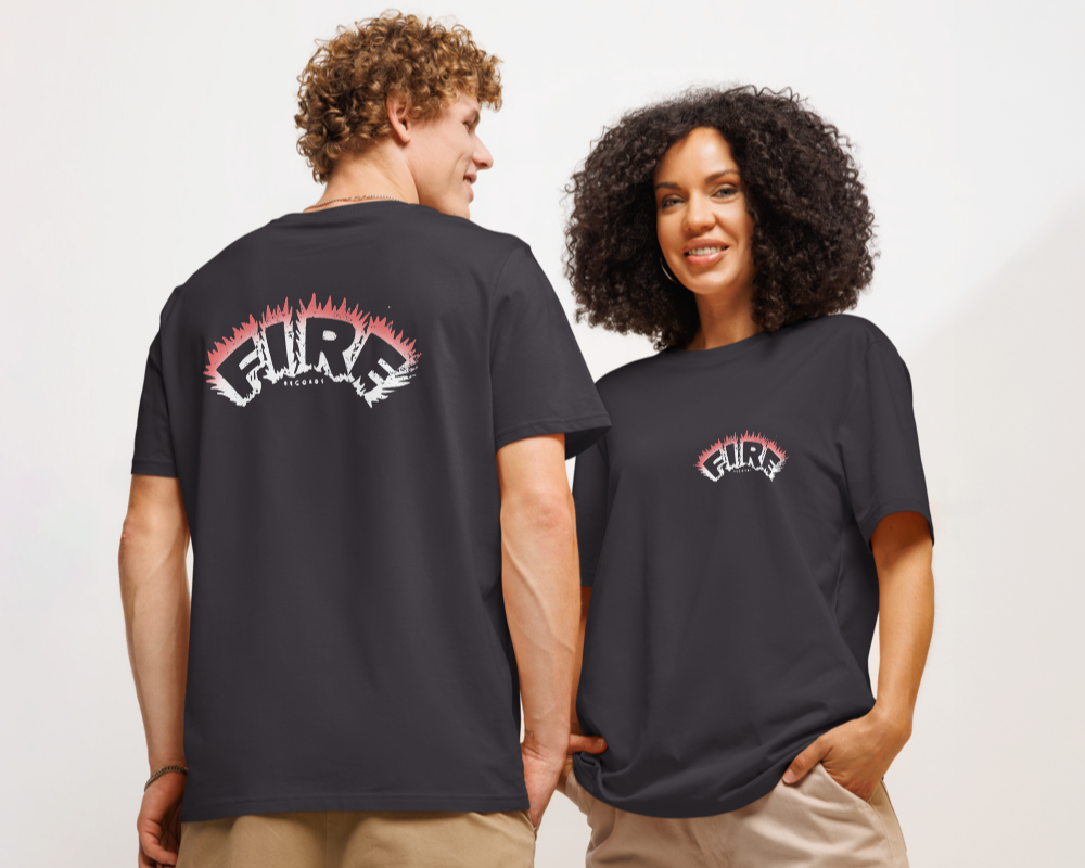 Fire Records - Official Record Label Classic Logo Tee