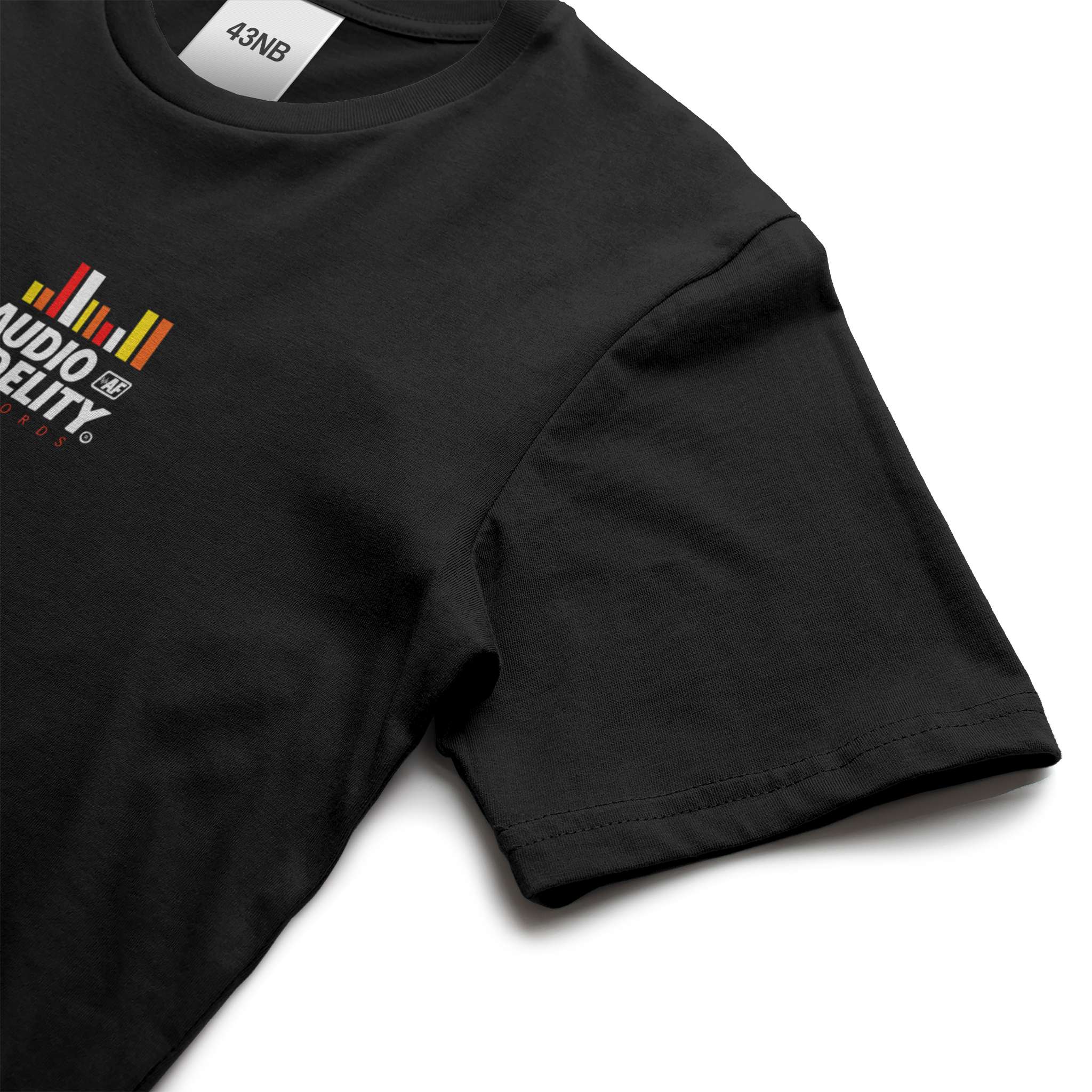 Audio Fidelity Records XL Embroidered Color Logo Luxury HEAVY TEE