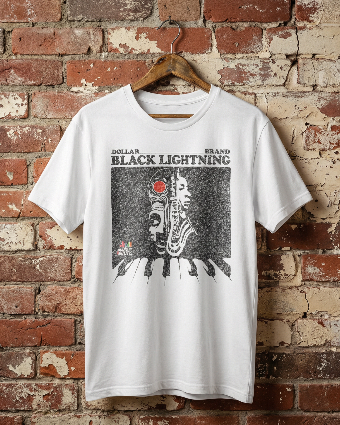 Dollar Brand - Black Lightning organic ribbed neck t-shirt