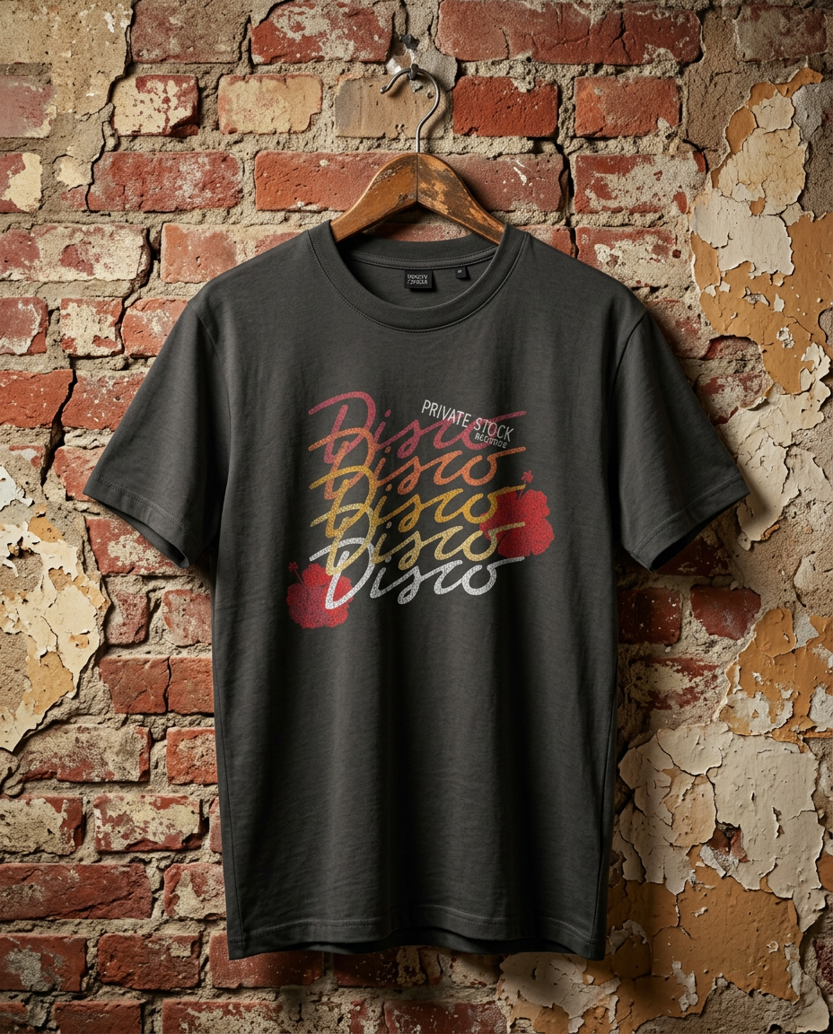 Disco Disco Disco! Private Stock Records Vintage Distressed Garment Dyed Creator 2.0 Vintage T-Shirt