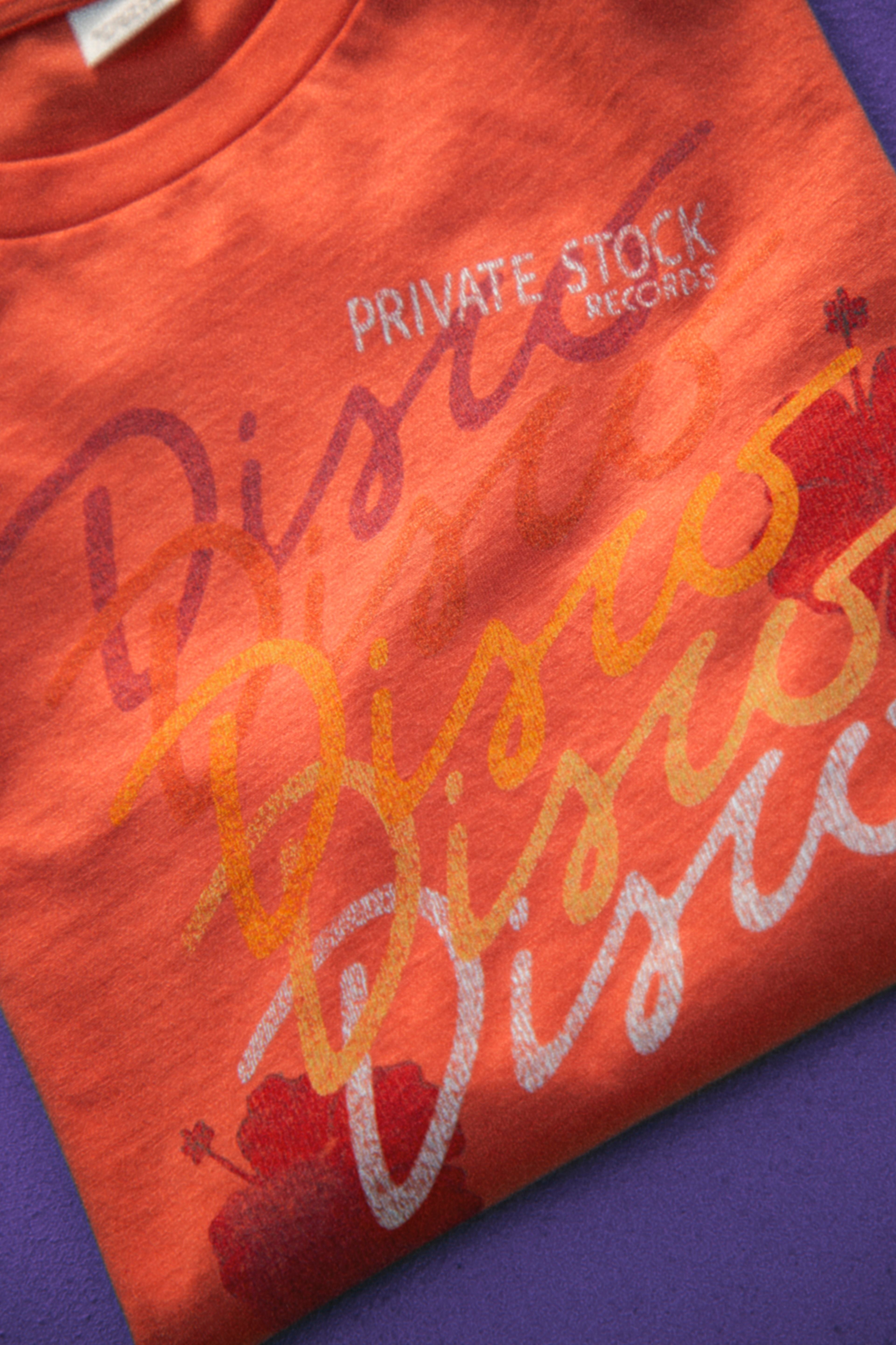 Disco Disco Disco! Private Stock Records Women’s organic ribbed neck t-shirt