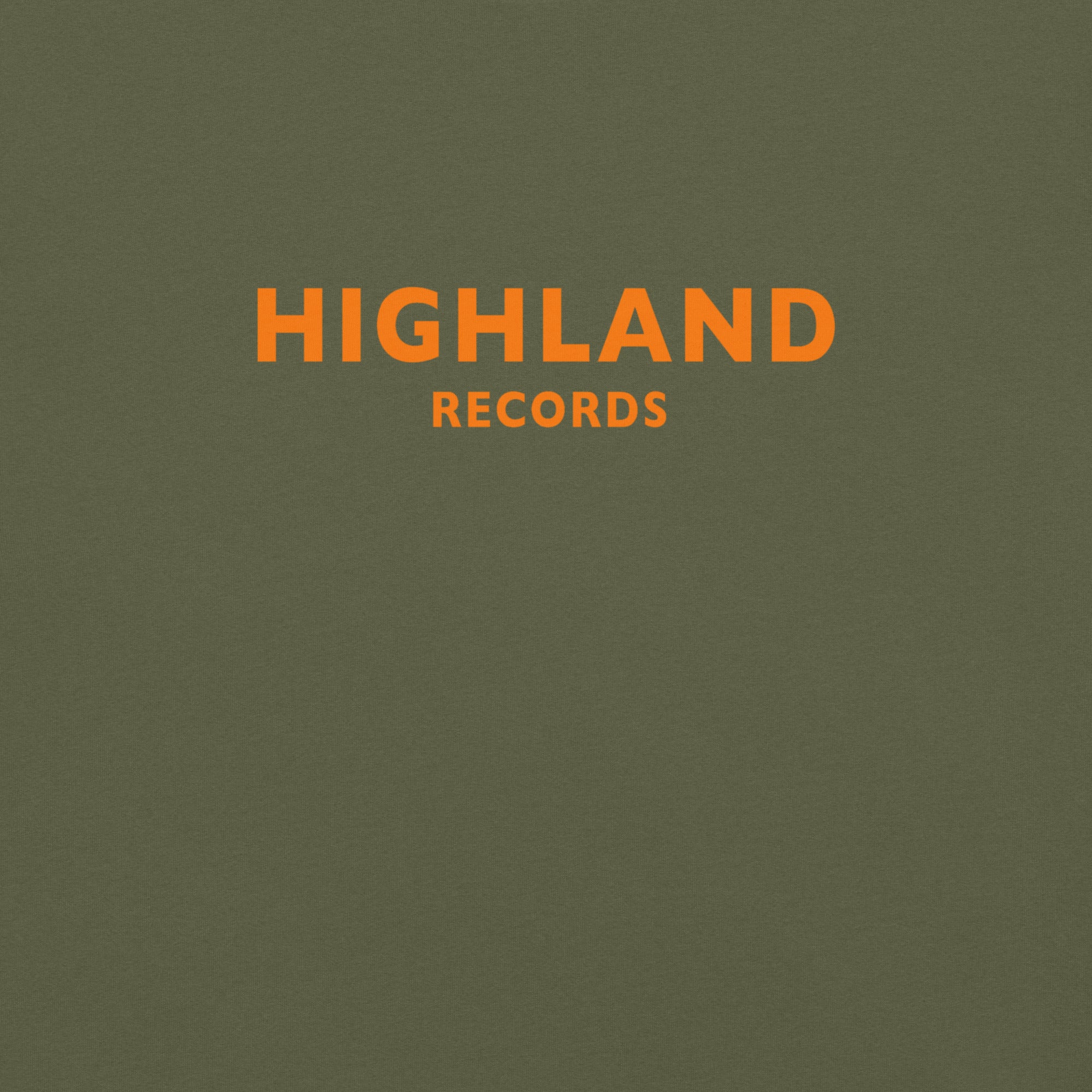 Highland Records Unisex garment-dyed heavyweight t-shirt