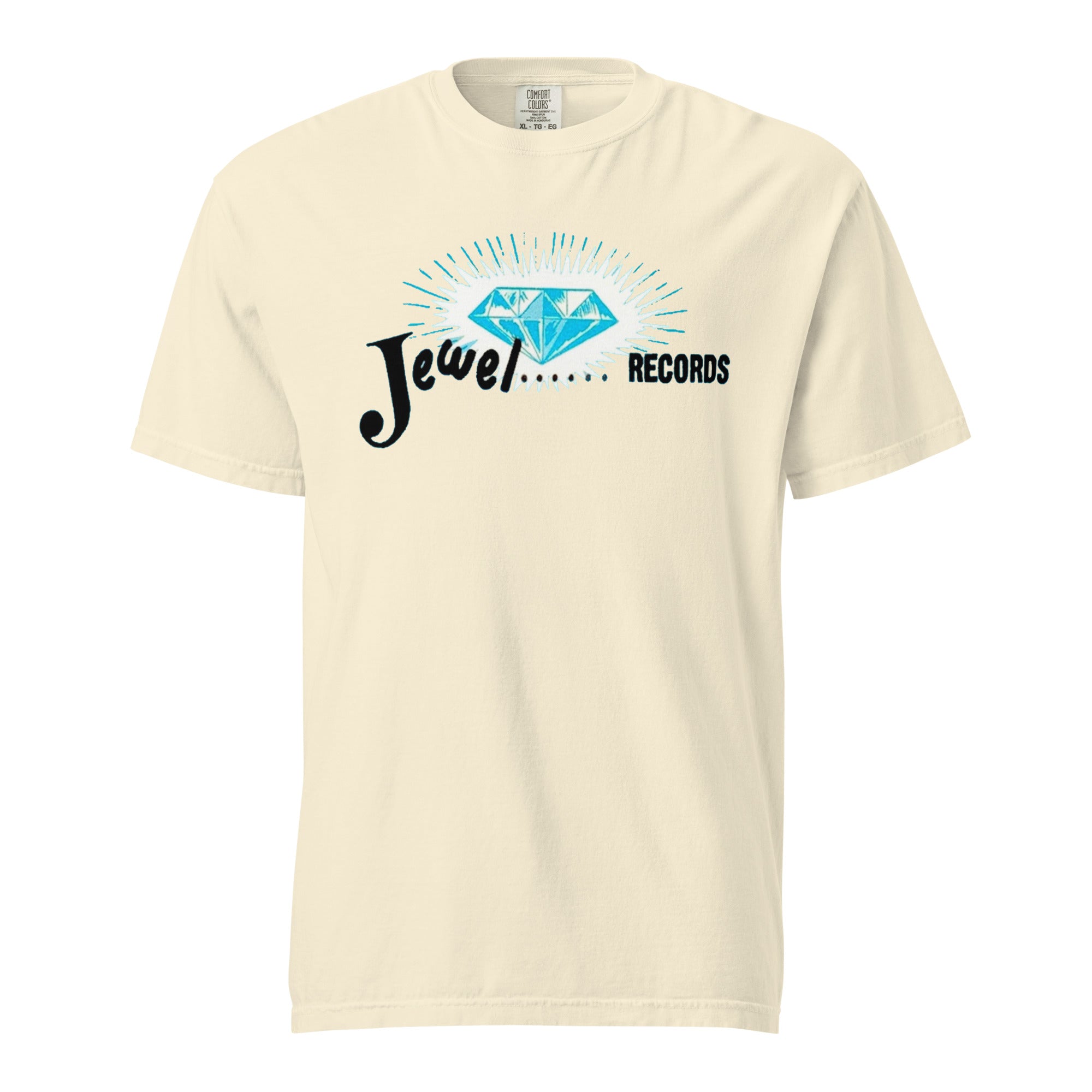 Jewel Records Blue Logo Unisex garment-dyed heavyweight t-shirt
