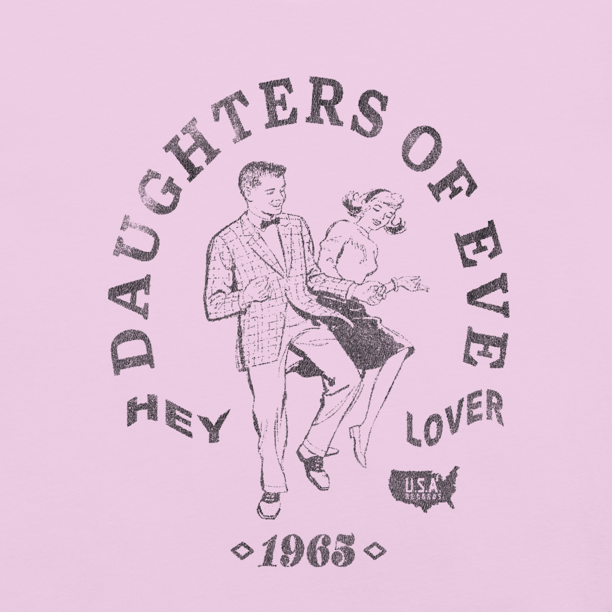 Daughters Of Eve Dancing Distressed - Unisex garment-dyed heavyweight t-shirt
