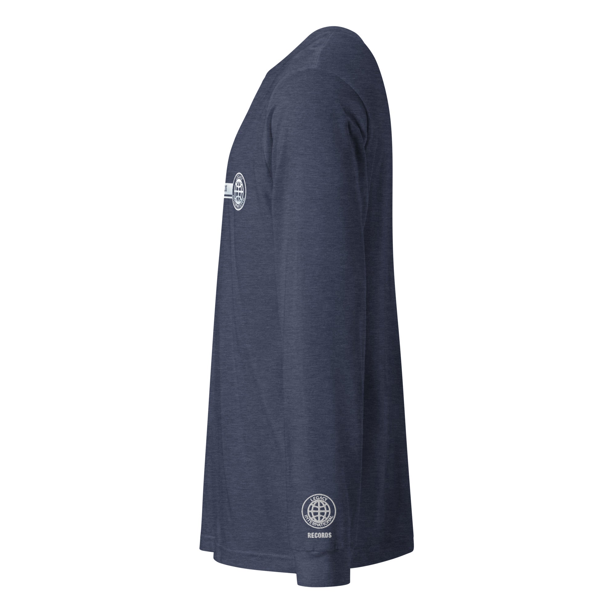 Legacy International Stripe Logo - Embroidered Sleeve -  Long Sleeve Tee