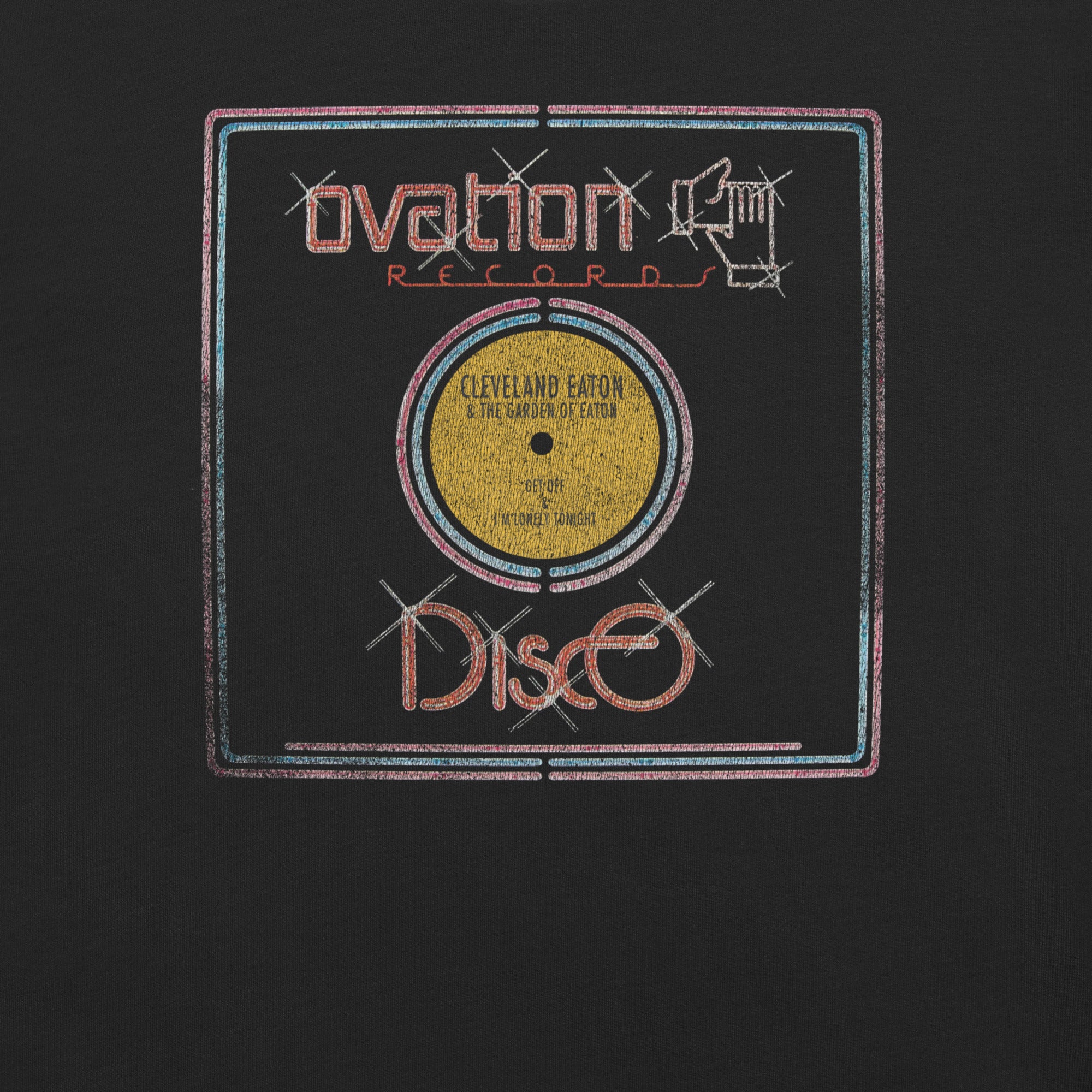 Ovation Records DISCO -  Cleveland Eaton "Get Off" Vintage Distressed t-shirt